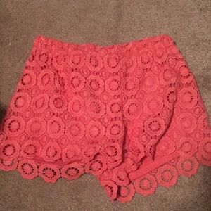 Pinkish orange shorts